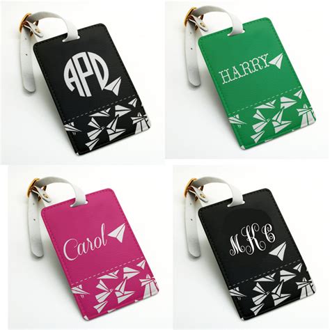 customizable luggage and bag tags.